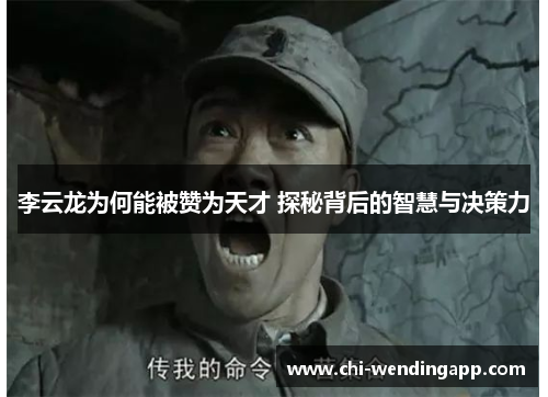 李云龙为何能被赞为天才 探秘背后的智慧与决策力